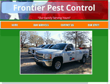 Tablet Screenshot of frontierpestcontrol.biz